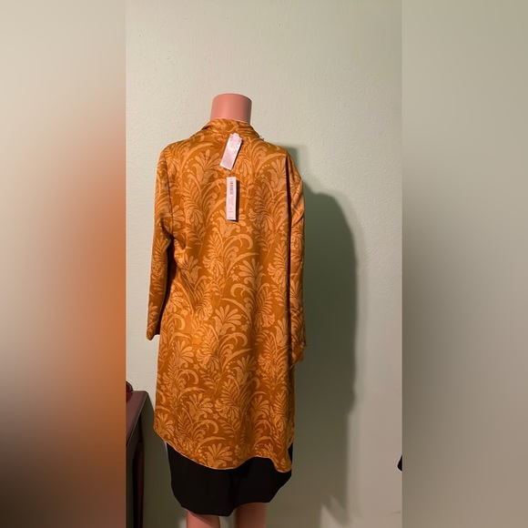 Chico’s Reversible Kimono Boho Shadows 3/4 Sleeve Jacket Multi Open Front - Picture 6 of 17